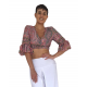 Τοπ rayon-silk με τιράντες